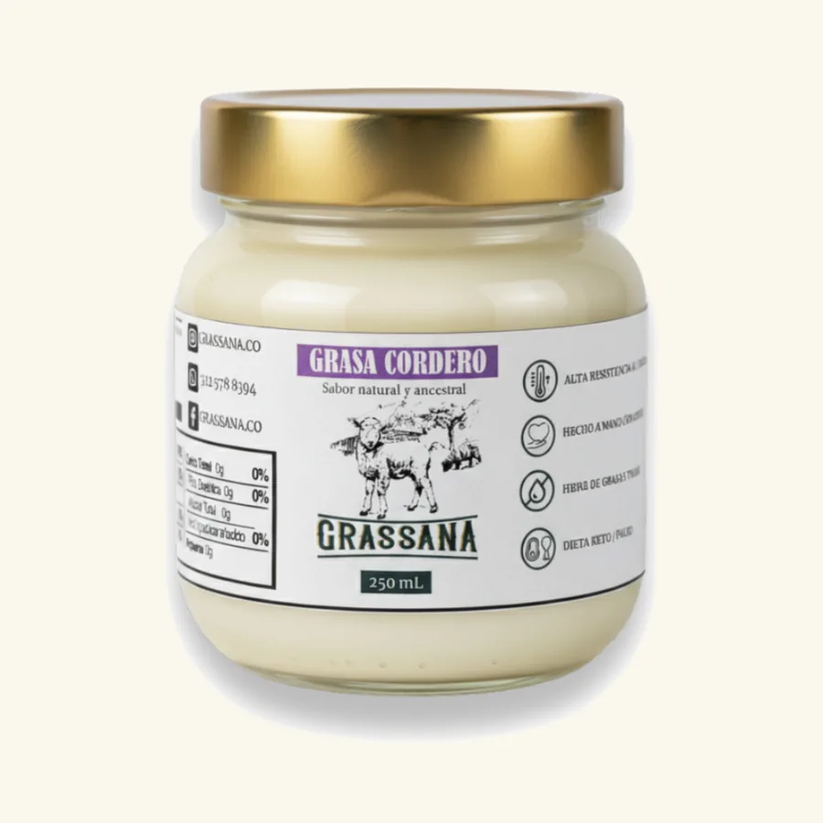 Grasa de Cordero Orgánica - Sebo Natural y Ancestral